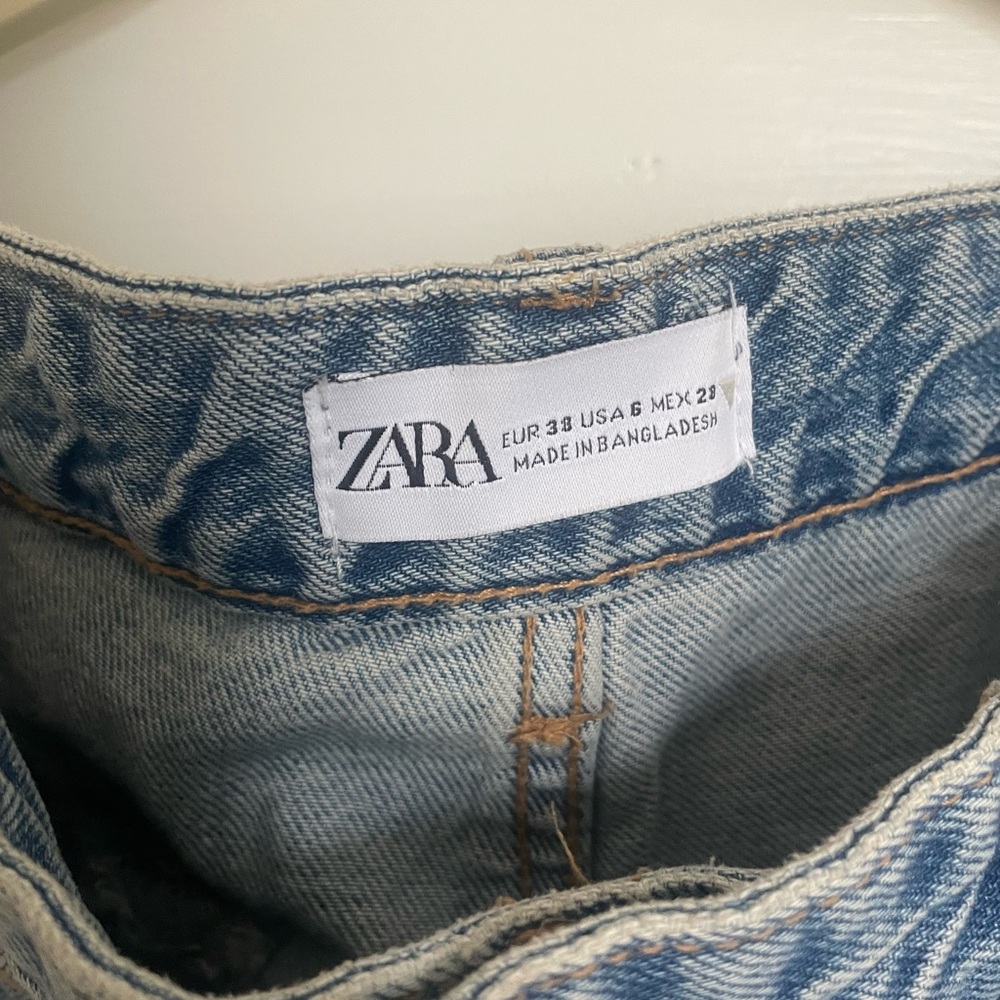 Zara TRF BELT LOOP CARGO JEANS - Picture 8 of 9